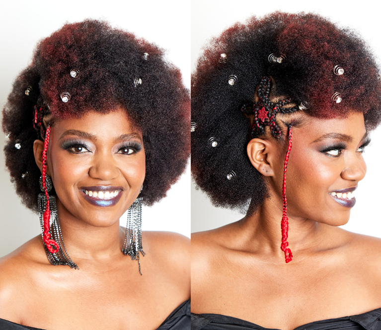 Festive Fro Tutorial