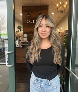 Blonde Balayage Asian Client