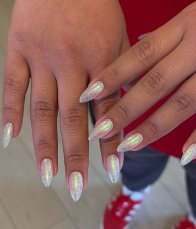 Ethereal Sparkle Nails