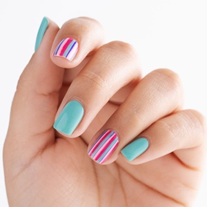 April - easy spring fling nails - Artistic nail design