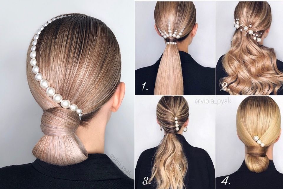 pearl hair how to wear pearl hair accessories inspo